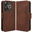 Cu clapetă pentru Xiaomi Poco F6, Card Slot, maro