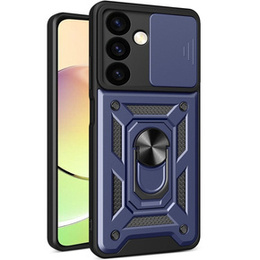 Husă blindată pentru Samsung Galaxy S24+ Plus, CamShield Slide, albastru