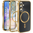 Husă pentru Samsung Galaxy A05s, Electro MagSafe, de aur + Sticlă pentru ecran