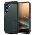 Carcasa Spigen pentru Samsung Galaxy S25+ Plus, Tough Armor Mag MagSafe, verde + 9H Tempered Glass