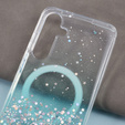 Husă pentru Samsung Galaxy S24, Glittery, pentru MagSafe, verde