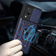Husă blindată pentru Vivo V21 5G, CamShield Slide, albastru închis