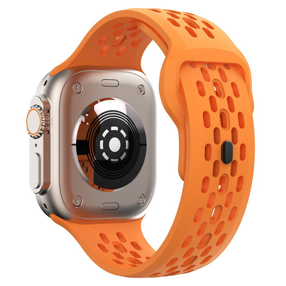 Curea din silicon pentru Apple Watch 1/2/3/4/4/5/6/6/7/8/SE/ULTRA 42/44/45/49MM, portocaliu