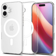 Carcasă Spigen pentru iPhone 17, Liquid Crystal MagSafe, transparentă/albă