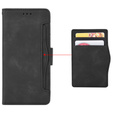 Cu clapetă pentru Motorola Edge 50 Fusion 5G, Card Slot, negru