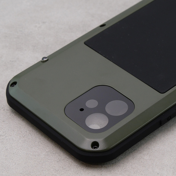 Love Mei Huse pentru iPhone 12, armored with glass, verde