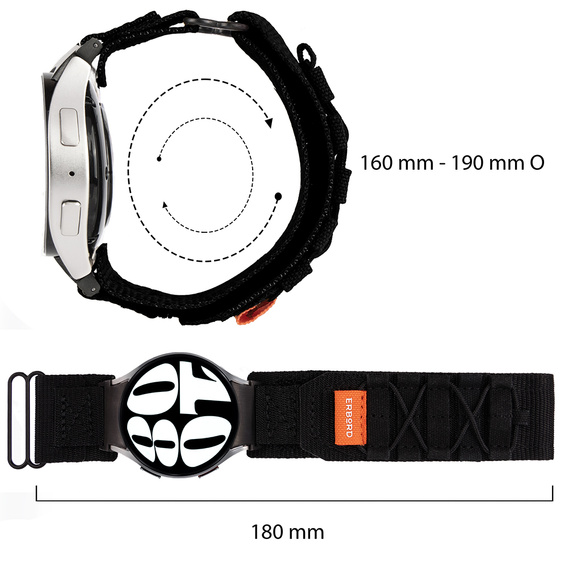 ERBORD Runner curea din nailon pentru Samsung Galaxy Watch 4/5/6/7