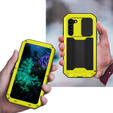 Husă blindată pentru Samsung Galaxy S23 Plus, R-JUST CamShield Slide, galben