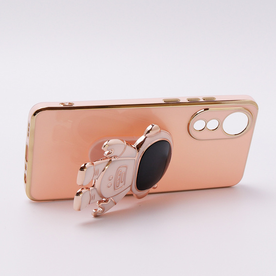 Huse pentru Oppo A78 4G, Astronaut, roz rose gold