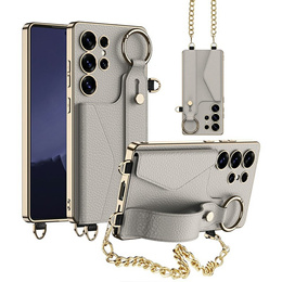 Huse pentru Samsung Galaxy S25 Ultra, GKK Leather, negru