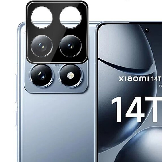Sticlă temperată pentru camera foto pentru Xiaomi 14T Pro, negru