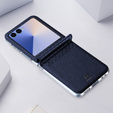 Husă Dux Ducis pentru Samsung Galaxy Z Flip7 5G, Bril, albastru