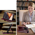 Carcasă flip CASEME pentru Samsung Galaxy Note 20 Ultra, Waxy Textured, roșu