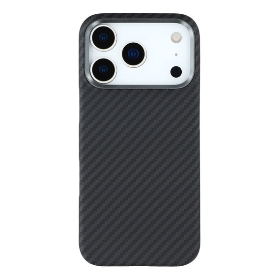 Husă pentru iPhone 17 Pro, fibră de carbon, pentru MagSafe, negru