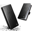 Carcasa flip pentru Samsung Galaxy S25 Ultra, QIALINO Leather Wallet, negru