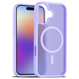 Carcasă Matt pentru iPhone 17, pentru MagSafe, violet translucid