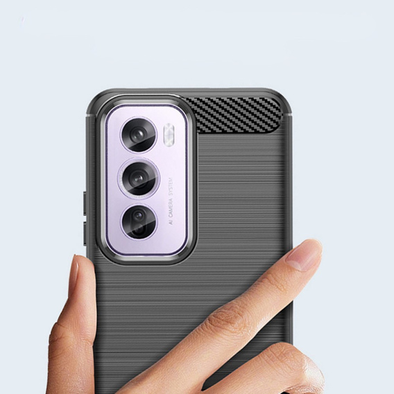 Huse pentru Oppo Reno 12 Pro, Carbon, negru