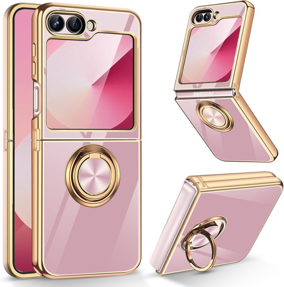 Huse pentru Samsung Galaxy Z Flip7 FE / Z Flip6, Electro Ring, violet