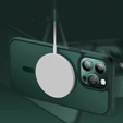 Husă pentru iPhone 11 Pro, pentru MagSafe, ERBORD Matt Case, verde + sticlă pentru ecran