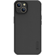 Husa NILLKIN pentru iPhone15 Plus, Frosted Shield, pentru MagSafe, negru