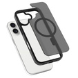 Carcasă Matt pentru iPhone 17, pentru MagSafe, negru translucid