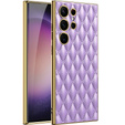 Husă pentru Samsung Galaxy S24 Ultra, Leather Rhombus, violet