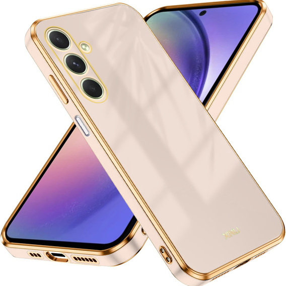 Husă pentru Samsung Galaxy A54 5G, Glamour CamShield, roz