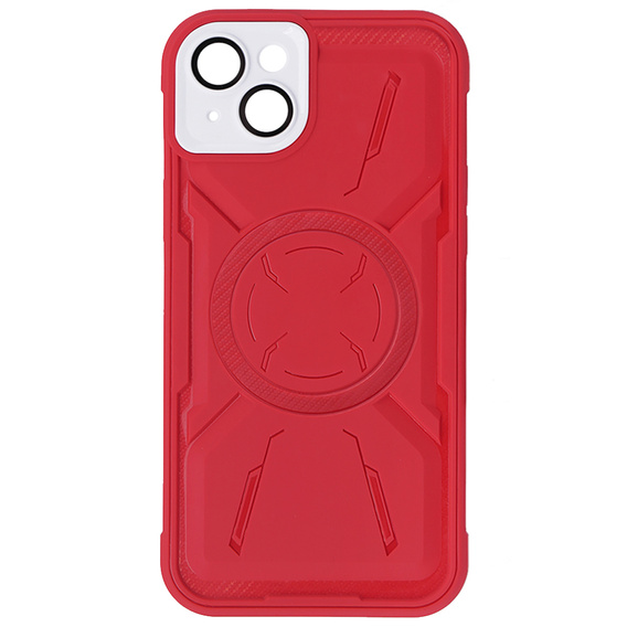 Husă pentru iPhone 15, ERBORD Armor Mag, roșu