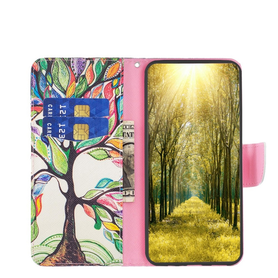 Cu clapetă pentru Infinix Hot 40i, Wallet, Tree of Life