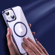 Huse pentru iPhone 14, ERBORD Hybrid MagSafe Case, albastru