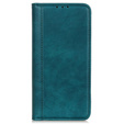 Husa cu clapetă pentru Xiaomi Poco F6 Pro, Split Leather, verde