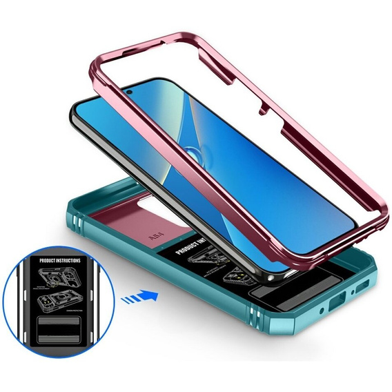 Carcasă pentru Samsung Galaxy A54 5G, capac pentru lentile glisante, verde