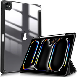 Husă pentru Apple iPad Pro 13" 7 gen. 2024 (A2925, Smartcase Hybrid, cu spațiu pentru stylus, negru