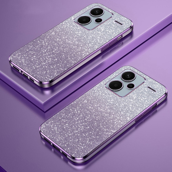 Husa pentru Xiaomi Redmi Note 13 Pro+, Glitter Astronaut, violet