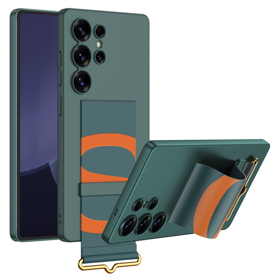 Huse pentru Samsung Galaxy S25 Ultra, GKK Strap Case, verde