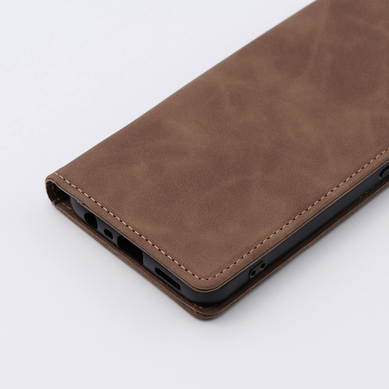 Husă pentru Oppo A78 4G, ERBORD Vintage, portofel cu clapetă, cafea