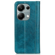 Huse pentru Xiaomi Redmi Note 13 Pro 4G / Xiaomi Redmi Note 14S / Xiaomi Poco M6 Pro 4G, Wallet Litchi Leather, verde