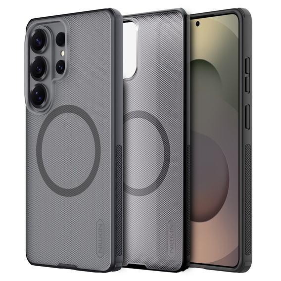 Husă Nillkin Frosted Shield Pro MagSafe pentru Samsung Galaxy S26 Ultra, transparentă/neagră