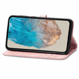 Cu clapetă pentru Samsung Galaxy M35, Mandala, roz rose gold