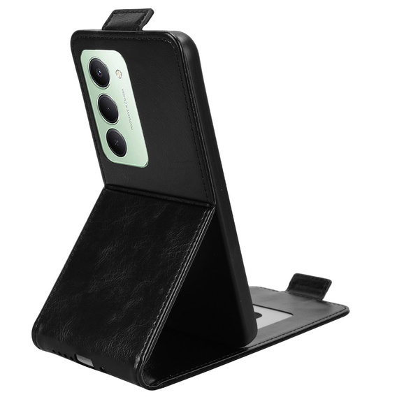 Carcasă flip pentru Xiaomi Redmi 15 5G / 4G, carcasă flip, negru