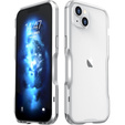 Husa LUPHIE pentru iPhone 14, Armor Bumper, de argint