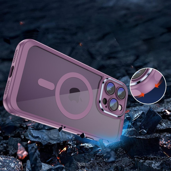 Husă pentru iPhone 14 Pro Max, ERBORD Impact Guard, MagSafe, violet