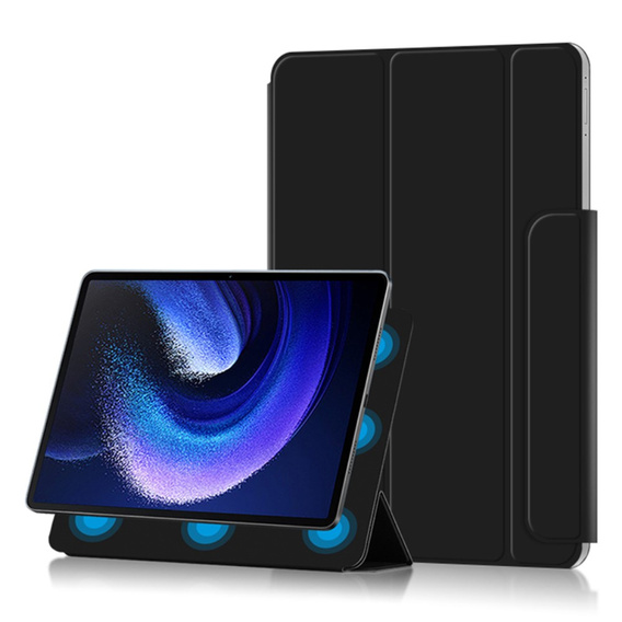 Huse pentru Xiaomi Pad 6, Magnetic Smartcase, negru