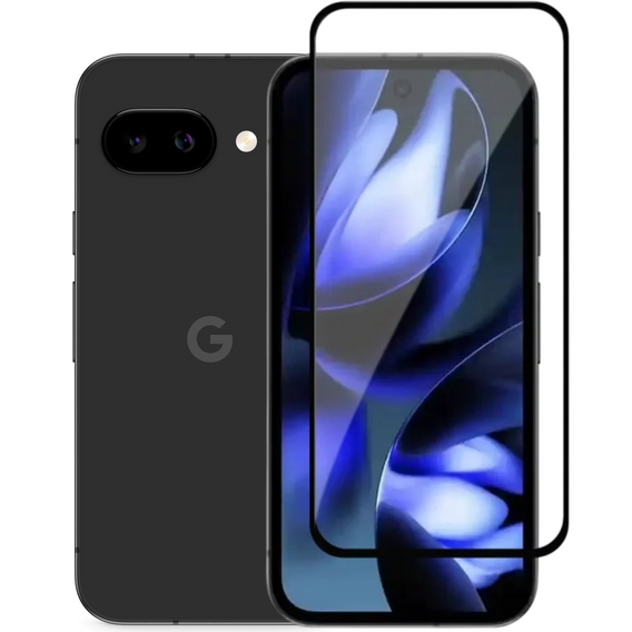 Sticlă călită 3D pentru Google Pixel 9A, cadru negru