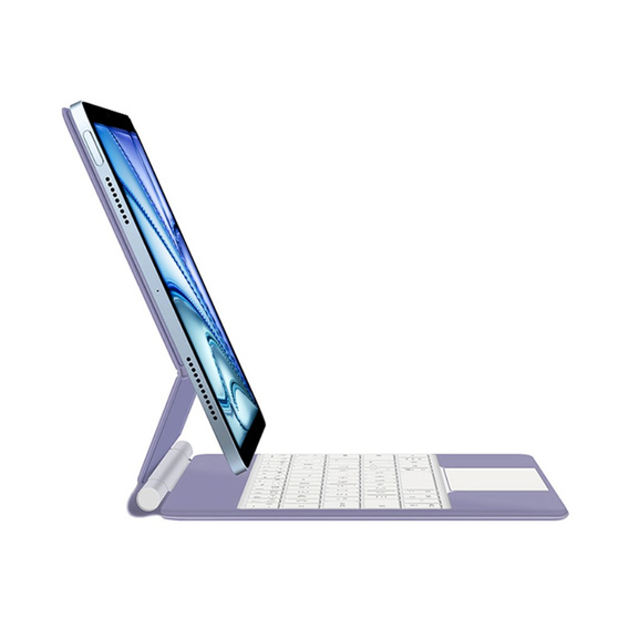 Husă de tastatură pentru iPad Air 13" 2024, Magnetic Keyboard Touchpad, violet