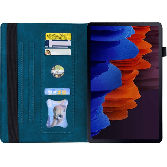 Husă pentru Lenovo Tab P12 Pro 12.6, Classic, cu spațiu pentru stylus, albastru