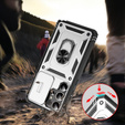 Husă pentru Samsung Galaxy S25 Ultra, KickStand Camera Lens, alb