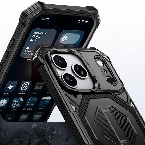 Husă de protecție compatibilă cu MagSafe, cu suport pentru iPhone 17 Pro