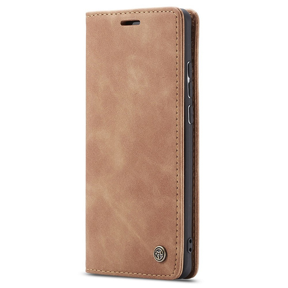 Husa CASEME pentru Huawei P30 Pro, Leather Wallet Case, maro