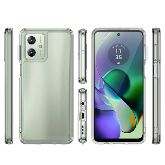 Huse pentru Motorola Moto G54 5G, Fusion Hybrid, transparentă